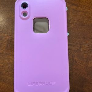 Pink Lifeproof case for iPhone xr